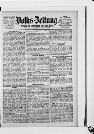 Volks-Zeitung vom 30.08.1899
