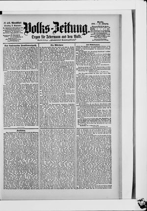 Volks-Zeitung vom 05.09.1899