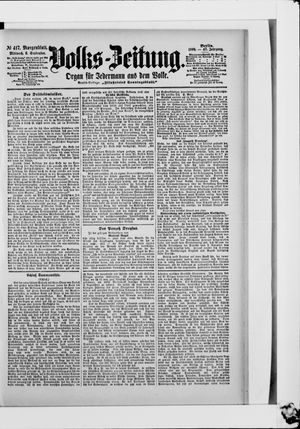 Volks-Zeitung vom 06.09.1899