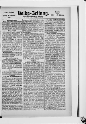 Volks-Zeitung vom 08.09.1899