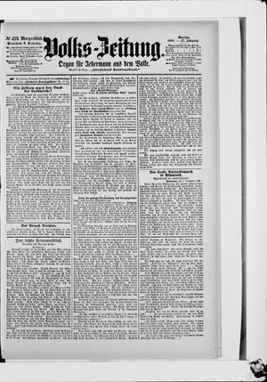 Volks-Zeitung on Sep 9, 1899