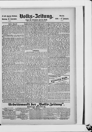 Volks-Zeitung vom 10.09.1899