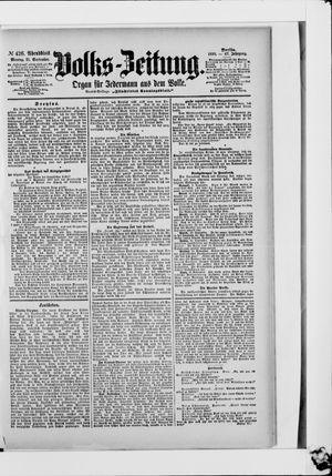 Volks-Zeitung vom 11.09.1899