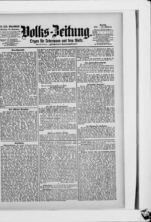 Volks-Zeitung vom 12.09.1899