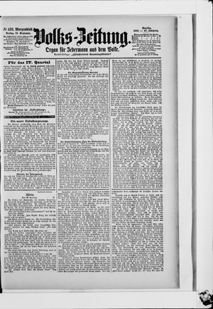 Volks-Zeitung vom 15.09.1899