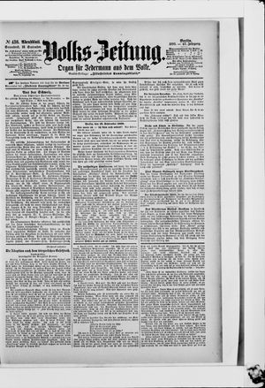 Volks-Zeitung vom 16.09.1899