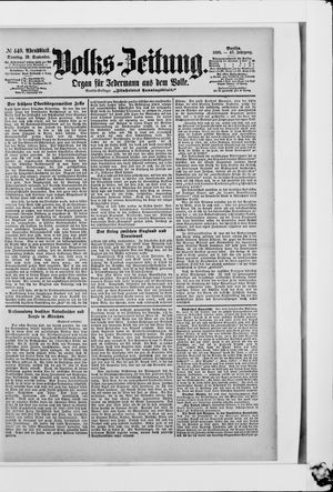 Volks-Zeitung vom 19.09.1899