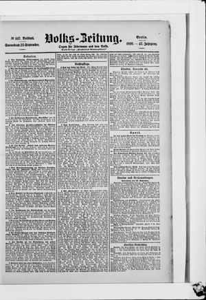 Volks-Zeitung vom 23.09.1899