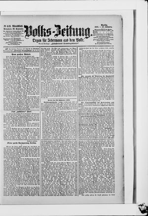 Volks-Zeitung vom 23.09.1899