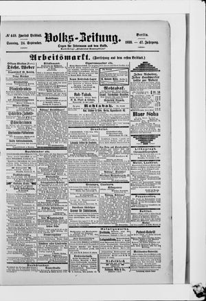 Volks-Zeitung vom 24.09.1899