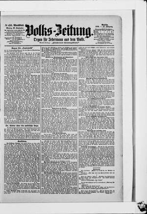 Volks-Zeitung vom 25.09.1899