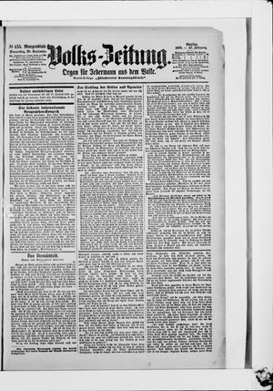 Volks-Zeitung vom 28.09.1899