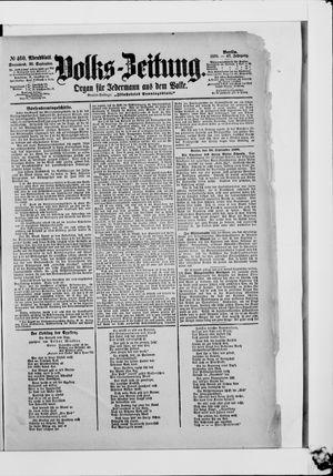 Volks-Zeitung vom 30.09.1899