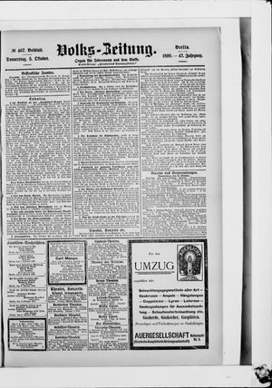 Volks-Zeitung vom 05.10.1899
