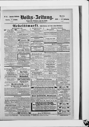 Volks-Zeitung vom 08.10.1899