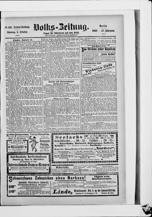 Volks-Zeitung vom 08.10.1899