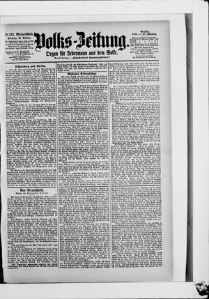 Volks-Zeitung vom 10.10.1899