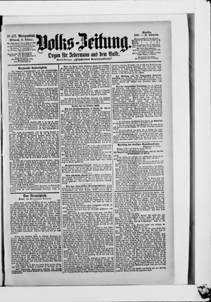 Volks-Zeitung vom 11.10.1899