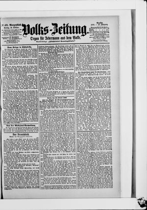 Volks-Zeitung vom 13.10.1899