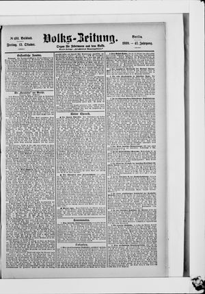 Volks-Zeitung vom 13.10.1899