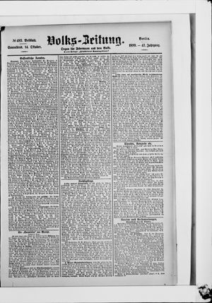 Volks-Zeitung vom 14.10.1899