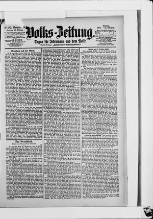 Volks-Zeitung vom 15.10.1899