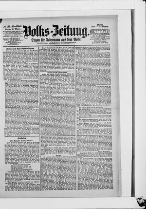 Volks-Zeitung vom 16.10.1899