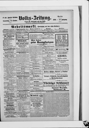 Volks-Zeitung vom 19.10.1899