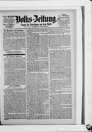 Volks-Zeitung vom 20.10.1899