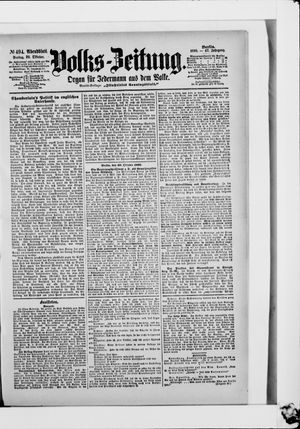 Volks-Zeitung vom 20.10.1899