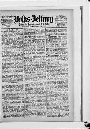 Volks-Zeitung vom 25.10.1899