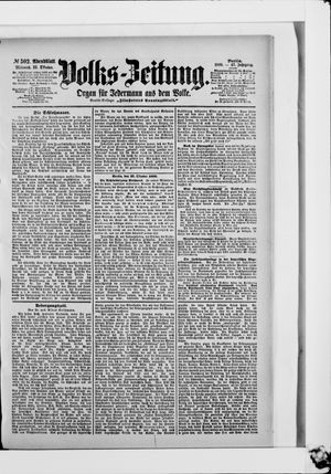 Volks-Zeitung vom 25.10.1899
