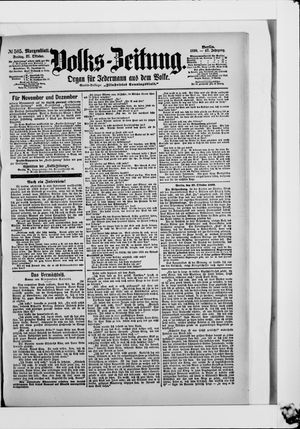 Volks-Zeitung vom 27.10.1899