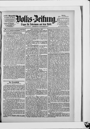 Volks-Zeitung vom 28.10.1899
