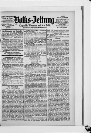 Volks-Zeitung vom 29.10.1899