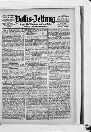 Volks-Zeitung on Oct 30, 1899