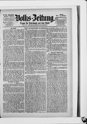Volks-Zeitung on Nov 1, 1899