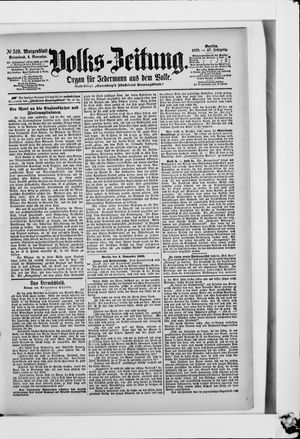 Volks-Zeitung vom 04.11.1899