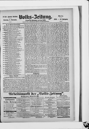 Volks-Zeitung on Nov 5, 1899