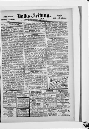 Volks-Zeitung vom 08.11.1899