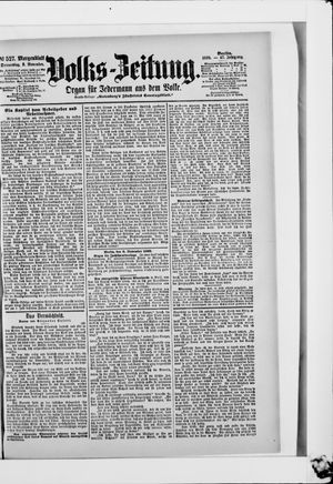 Volks-Zeitung vom 09.11.1899