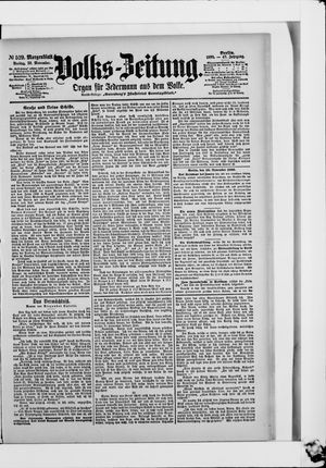 Volks-Zeitung vom 10.11.1899