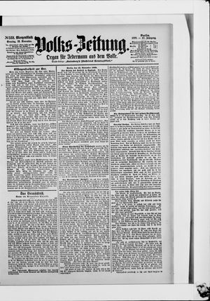 Volks-Zeitung vom 12.11.1899