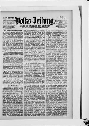 Volks-Zeitung vom 14.11.1899