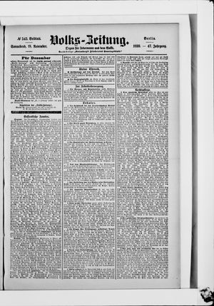 Volks-Zeitung on Nov 18, 1899