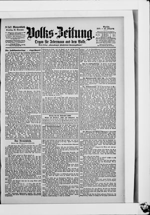 Volks-Zeitung on Nov 21, 1899