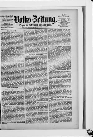 Volks-Zeitung vom 24.11.1899