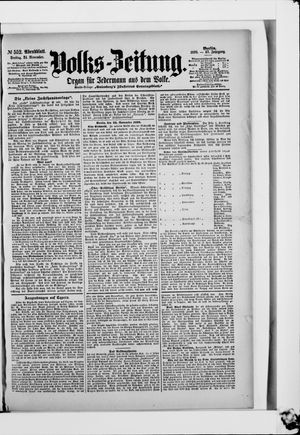 Volks-Zeitung on Nov 24, 1899