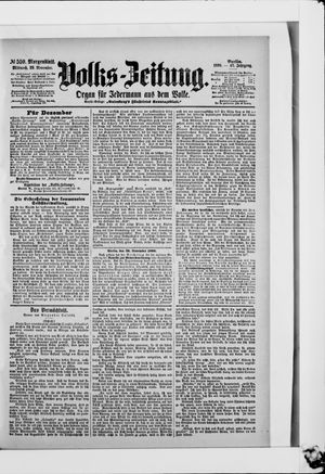 Volks-Zeitung vom 29.11.1899