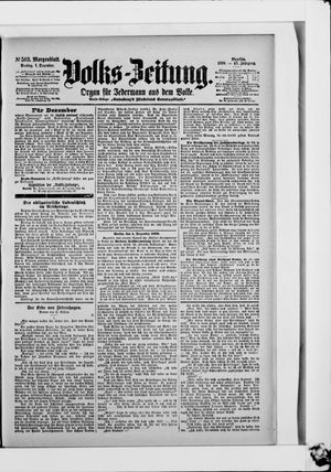Volks-Zeitung vom 01.12.1899
